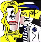 Roy Lichtenstein Stepping Out painting